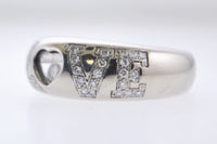 Contemporary Chopard Happy Collection Love Diamond Ring in 18K White Gold - $15K VALUE APR 57