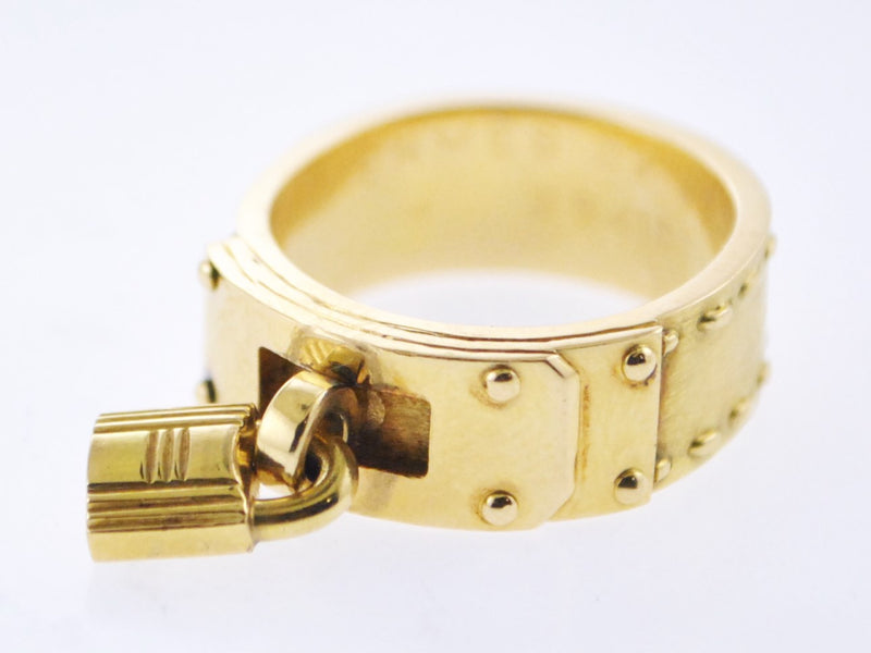 1979 Hermes Gold Ring with Signature H Lock in 18K Yellow Gold - $6.5K VALUE APR 57