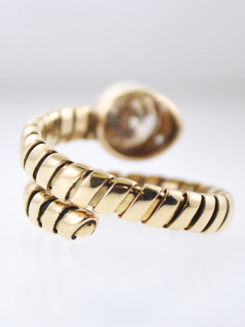 Contemporary Designer Serpentine Snake Diamond Coil Cocktail Ring in Rose Gold - $20K VALUE APR 57