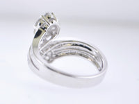 Contemporary Diamond Ring Fashion Cocktail Dress Ring 18K White Gold +1 Ct. TCW $15K VALUE APR 57