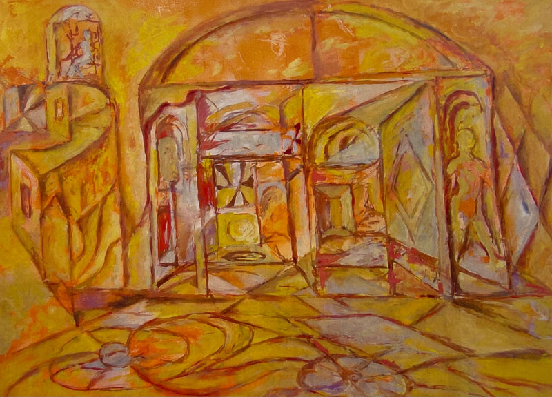 PETER PASSUNTINO "Doorway #3" Oil on Canvas - $1.5K Appraisal Value! APR 57