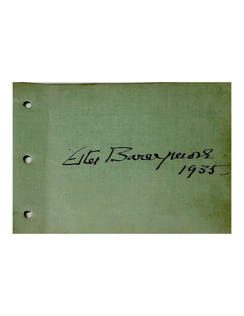 Ethel Barrymore Autograph, C. 1935 - $1.5K APR Value w/ CoA! APR57