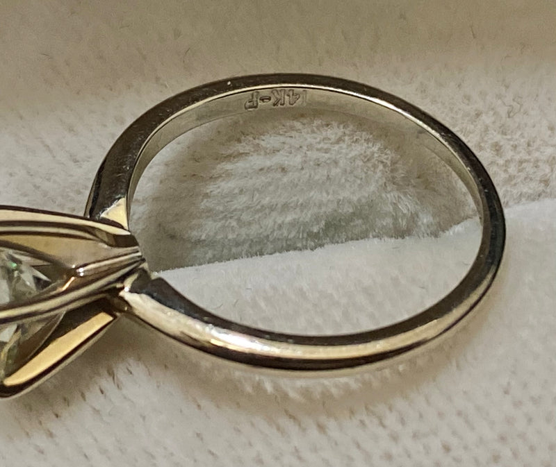 Antique Designer Solid YG Old Mine Diamond Solitaire Engagement Ring - $60K Appraisal Value w/CoA} APR57