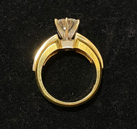 Incredible Designer 18K Yellow Gold Diamond Accent Engagement Ring - $75K Appraisal Value w/CoA} APR57