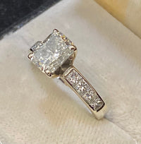 Unique Designer Solid White Gold 4+Ct. Diamond Engagement Ring - $70K Appraisal Value w/CoA} APR57
