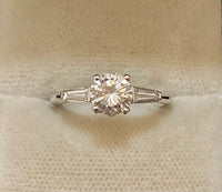 British Designer Platinum & Diamond Accent Engagement Ring - $65K Appraisal Value w/CoA} APR57
