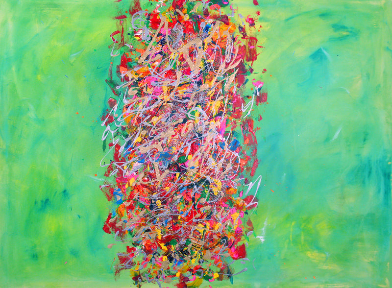 WAYNE ENSRUD "Pillars of Fire I" Acrylic on Canvas, 2009 APR 57