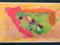 WAYNE ENSRUD "Record Heat" Acrylic and Fiber Paper on Canvas, 2009 APR 57