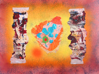 WAYNE ENSRUD "Lollipop" Acrylic and Fiber Paper on Canvas, 2010 APR 57
