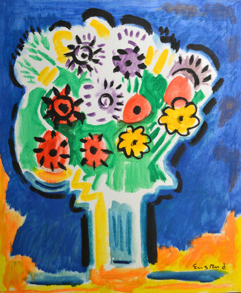 WAYNE ENSRUD "Daisies" Acrylic on Canvas, C. 1985 APR 57