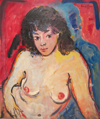 WAYNE ENSRUD "Luette" Acrylic on Canvas, C. 1987 APR 57