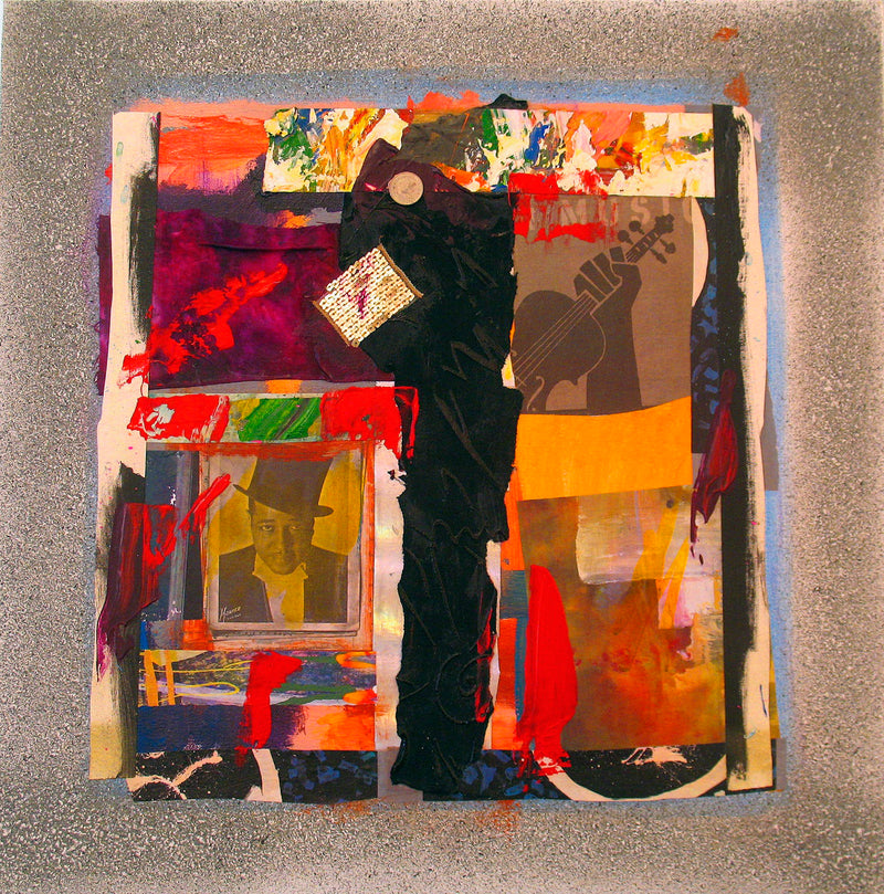 WAYNE ENSRUD "Duke", Loose Change Series, Mixed Media on Canvas, 2008 APR 57