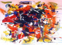 WAYNE ENSRUD "Red Runner" Acrylic on Canvas, 2003 APR 57