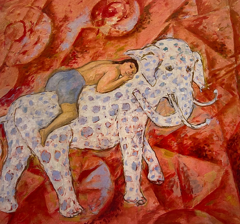 PETER PASSUNTINO "Elephant" Oil on Canvas - $1.5K Appraisal Value! APR 57