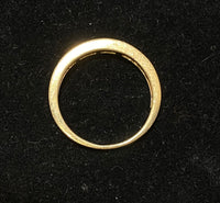 Solid Yellow Gold 17-Diamond Channel-set Band Ring - $5K Appraisal Value w/CoA} APR57