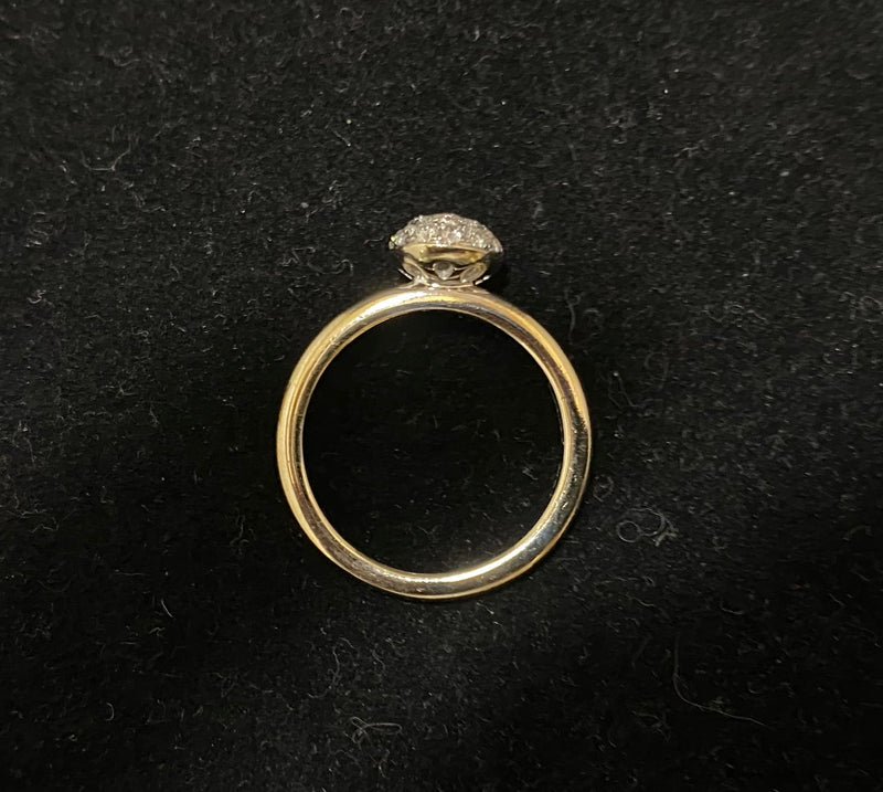 Designer 18K Yellow Gold Diamond Dome Cocktail Ring - $8K Appraisal Value w/ CoA! } APR57