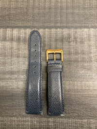 RAYMOND WEIL Original Dark Blue Lizard Padded Watch Strap - $500 APR VALUE w/ CoA! ✓ APR 57