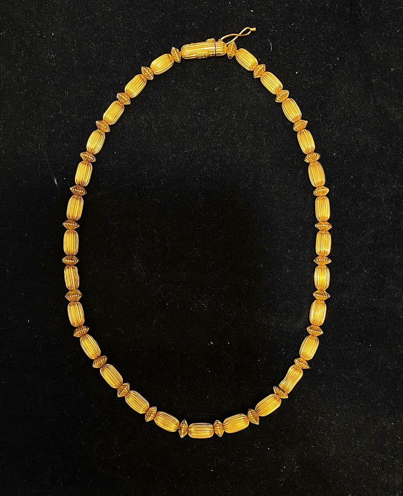 Unique Greek Designer 18K Yellow Gold Handcraft Necklace - $13K Appraisal Value w/CoA} APR57