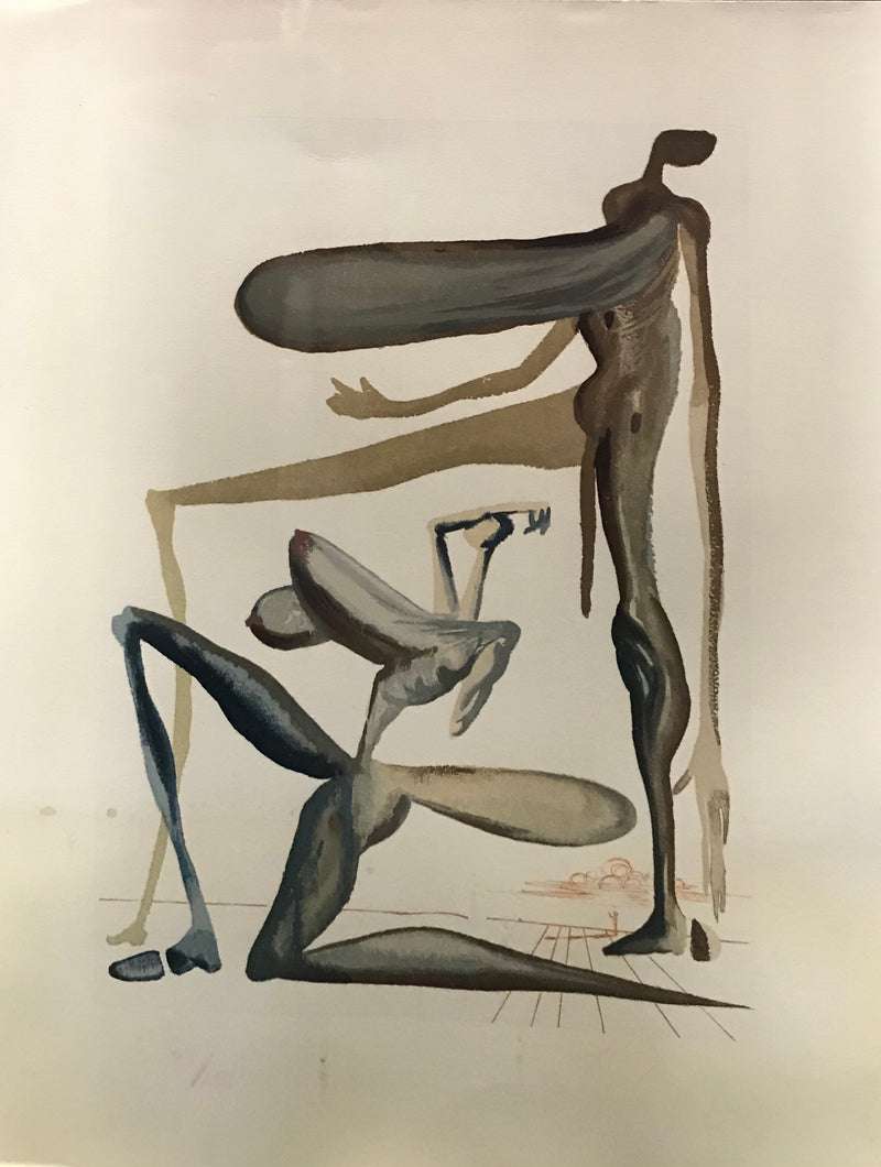 Salvador Dali, "Purgatory Canto 21", Original Limited Edition Colored Woodblock Print, Numbered: 31/150, c. 1963 - Apprasial Value: $5K* APR 57