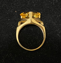 Unique Contemporary SYG Yellow Topaz Ring - $5K Appraisal Value w/CoA} APR57