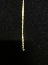 Unique Designer Solid Yellow Gold and Diamond Tennis Bracelet - $20K Appraisal Value w/ CoA! APR 57