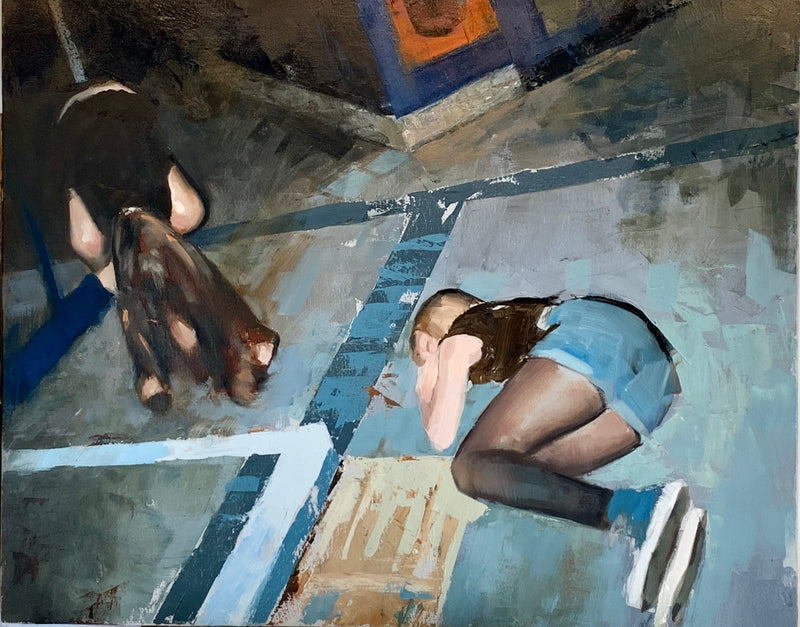 MARK TENNANT "Floor" Oil on Canvas APR 57