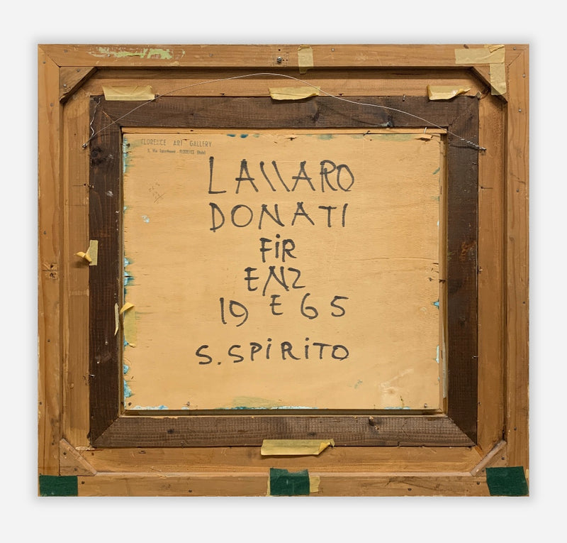 Lazzaro Donati, "Firenz", Original Oil on Panel, 1965 - $20K Value* APR 57
