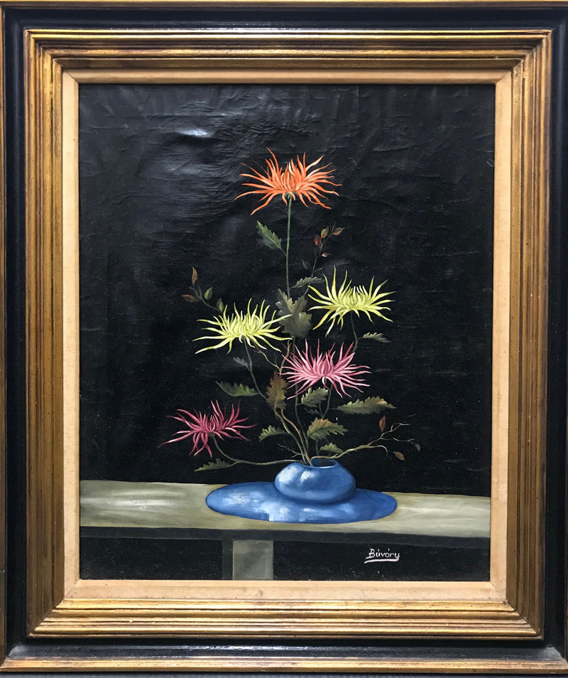 Imre Buvary, 'Floral Still Life,' Oil on Canvas, c.1960 - Signed & Framed - Appraisal Value: $5K* APR 57