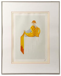 Erté, 'Resting,' Embossed Limited Edition Print: 145 of 300, 1981 - Art Deco Revival - Appraisal Value: $15K* APR 57