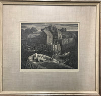 Walter Cole, 'Dawn at Rockport, Mass,' Original Print, c.1940 - Appraisal Value: $2K* APR 57