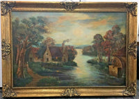DosNazol, Landscape Naive Style Oil Painting, c.1930s - Appraisal Value: $15K* APR 57