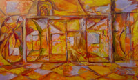 PETER PASSUNTINO "Facade #1" Oil on Canvas - $1.5K Appraisal Value! APR 57