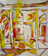 PETER PASSUNTINO "Glass Door" Oil on Canvas - $1.5K Appraisal Value APR 57