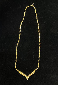 Gorgeous High-end Design YG 39 Brilliant Diamonds V-shape Necklace w $10K COA!!} APR 57