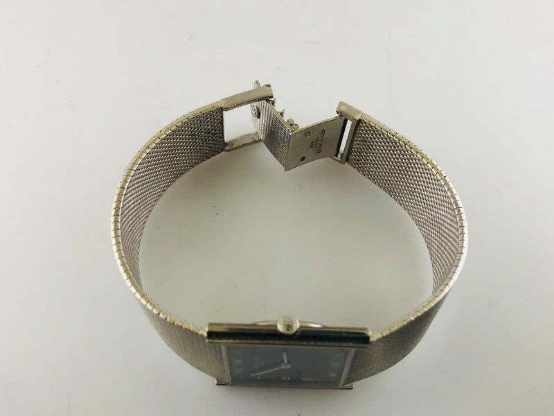 PATEK PHILIPPE Vintage 18K White Gold Square Case Watch w/ Bracelet Ref #3494- $50K Appraisal Value! ✓ APR 57