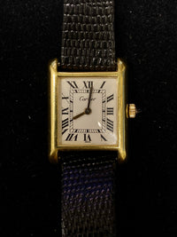CARTIER Very Rare Vintage C. 1970's Louis Tank Ladies Gold Tone Watch - $5K Appraisal Value! ✓ APR 57