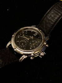 GEVRIL Triple Calendar Rare Stainless Steel Men's Chronograph Watch - $10K APR Value w/ CoA! ✓ APR 57