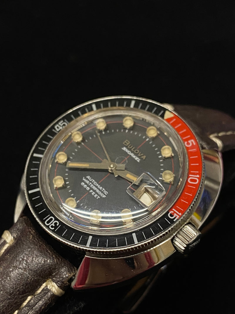 BULOVA Vintage 1960s Snorkel M8 Stainless Steel Automatic Men's Watch - $6K Appraisal Value! ✓ APR 57