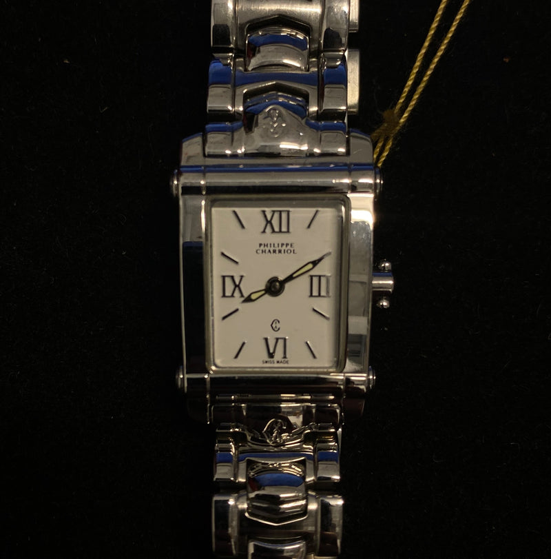 PHILIPPE CHARRIOL Incredible Stainless Steel Ladies Wristwatch w/ Special Crown - $6K Appraisal Value! ✓
