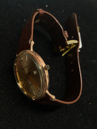 LUCIEN PICCARD Amazing 14K Rose Gold Unisex Watch w/ Diamond Hour Marker - $6K Appraisal Value! ✓ APR 57