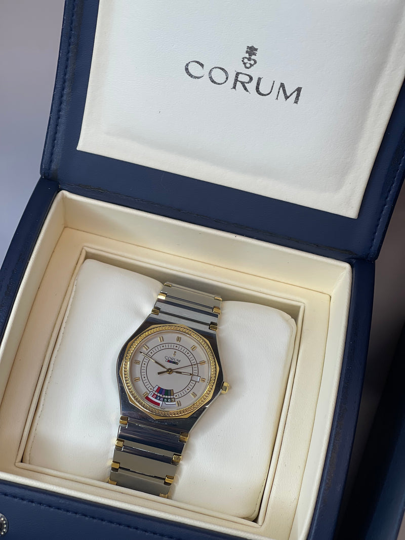 Corum Admiral's Cup Watch in 18K Yellow Gold and Tungsten Steel - $15K APR APR57