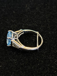 Stunning Ladies Aquamarine and Diamond Platinum Ring - $40K Appraisal Value! APR 57