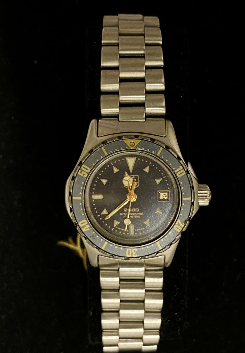 TAG HEUER Vintage 1970's Incredible Ladies Stainless Steel Diver's Watch - $2K Appraisal Value! ✓ APR 57
