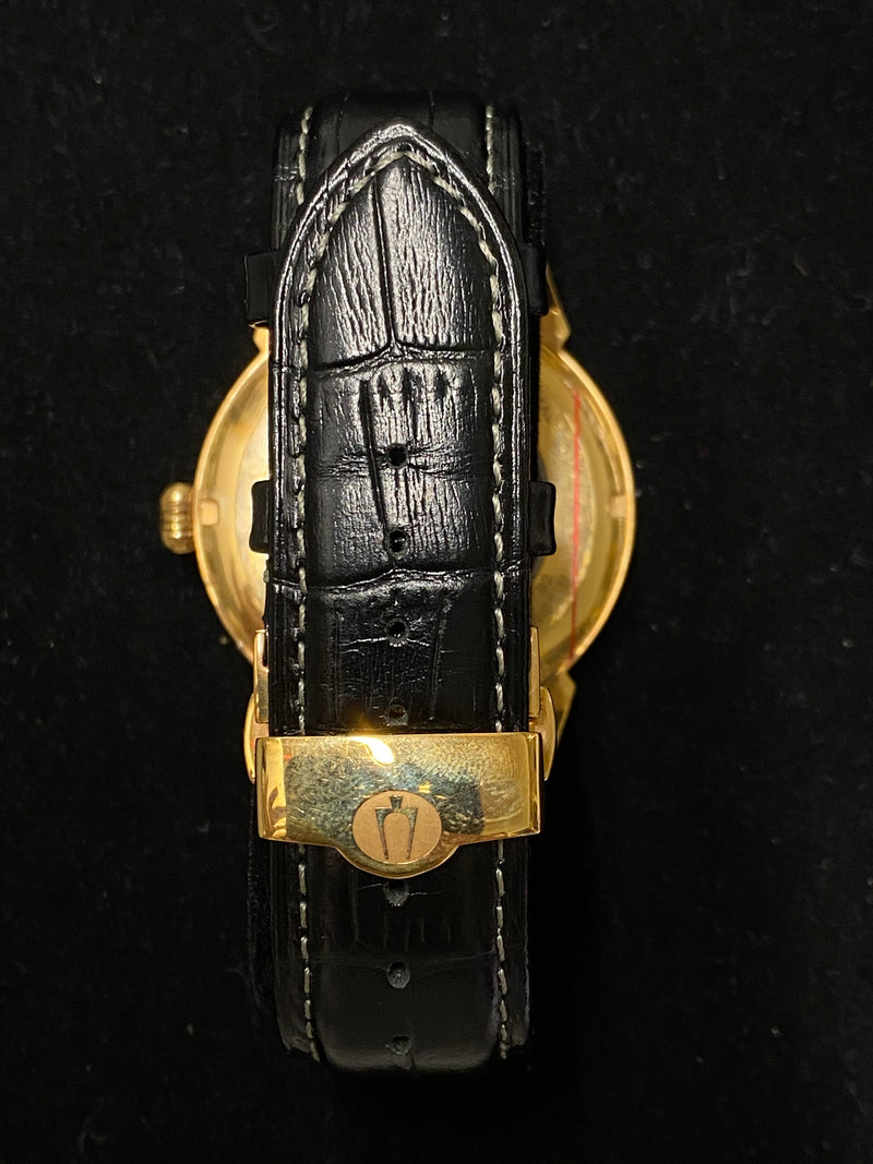 BULOVA Incredible Accutron Rose Gold Tone Men's Watch w/ Exhibition Caseback  - $1K Appraisal Value! ✓ APR 57