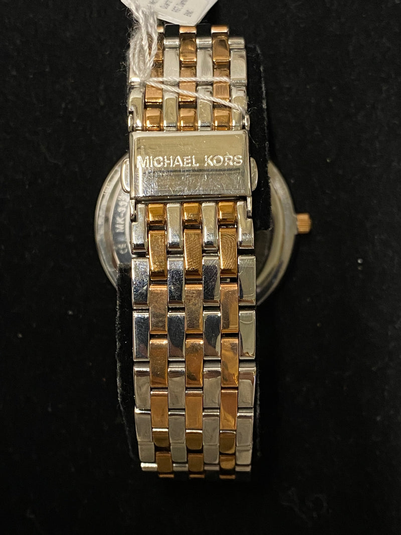 MICHAEL KORS Two-Tone RG and SS Unisex Watch w/ 160 Diamonds! - $1K Appraisal Value! ✓ APR 57