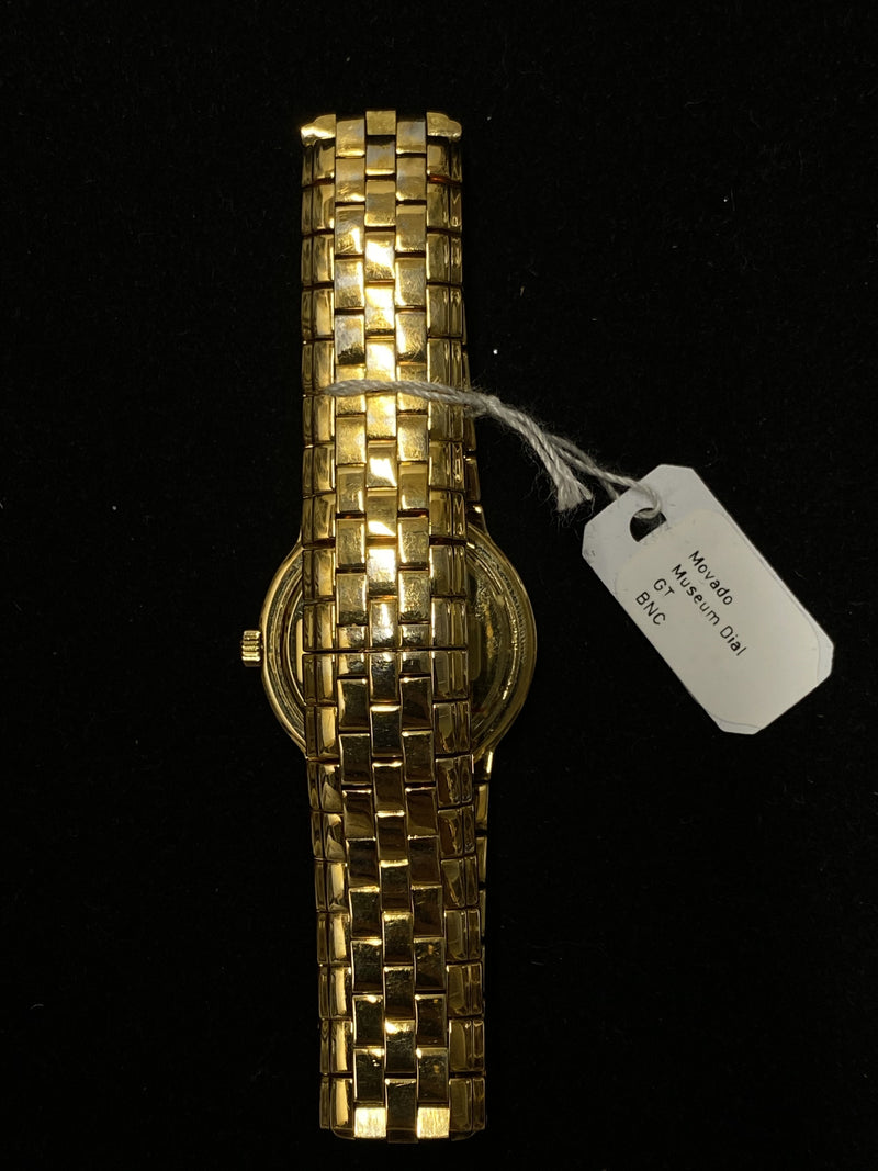 MOVADO Museum Classic Yellow Gold-tone Ladies Wristwatch - $2.5K Appraisal Value! ✓ APR 57
