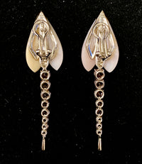 GAVELLO Pink Sapphire & Opal Earrings 18K White Gold w/ 6 Diamonds - $10K Appraisal Value!* APR 57