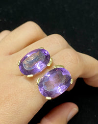 Gavello Designer 30ct Purple Amethyst 18K Yellow Gold Ring - $10K Appraisal Value!* APR 57