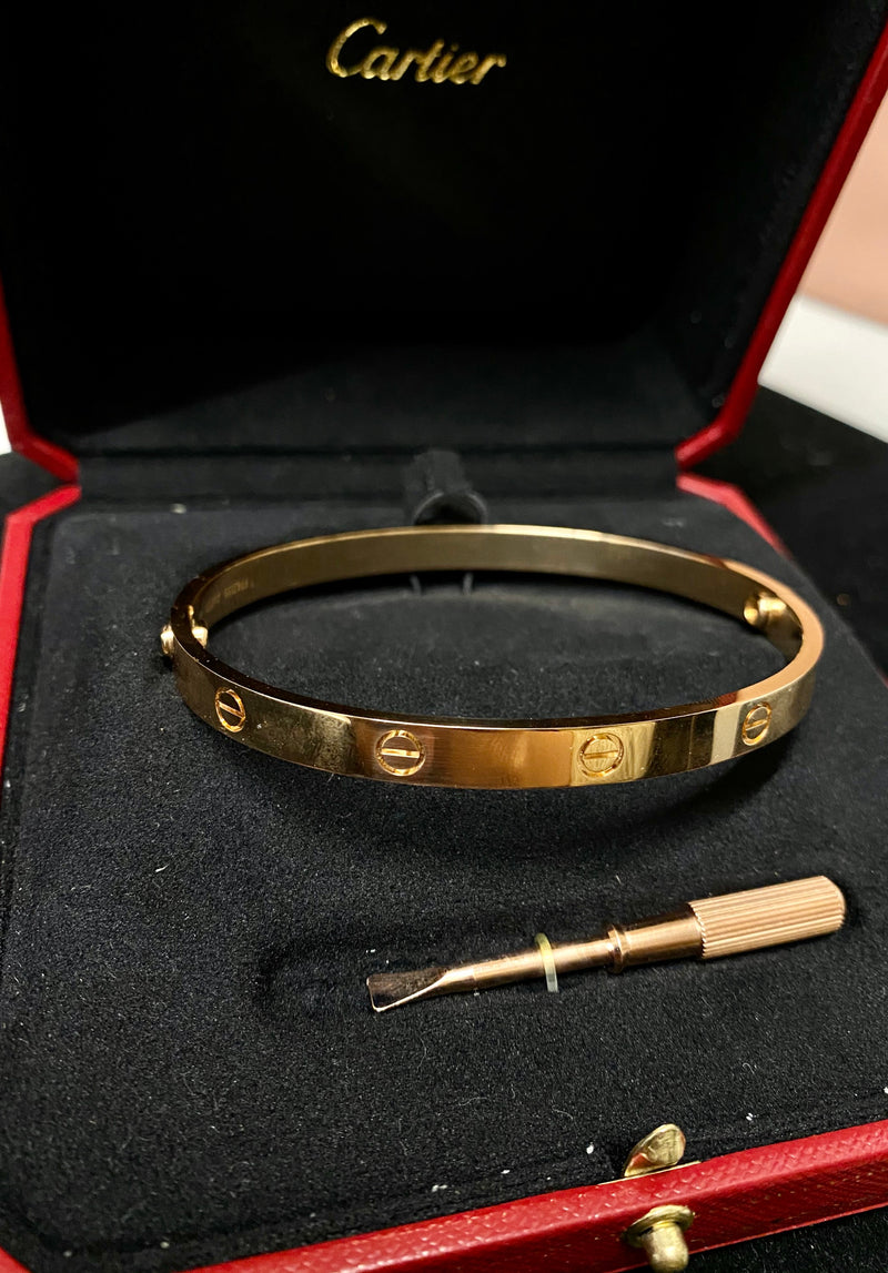 CARTIER Love Bracelet 18K Rose Gold Brand New in Box | APR57