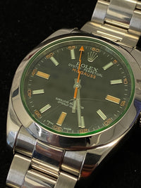 ROLEX Milgauss Automatic Watch w/ Green Crystal - Rare Discontinued - $30K Appraisal Value! ✓ APR 57